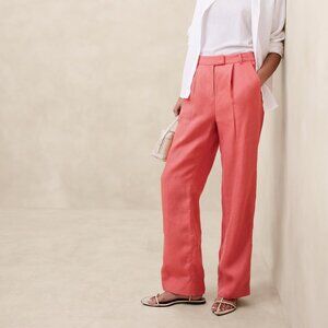 Banana Republic Coral Linen Pant